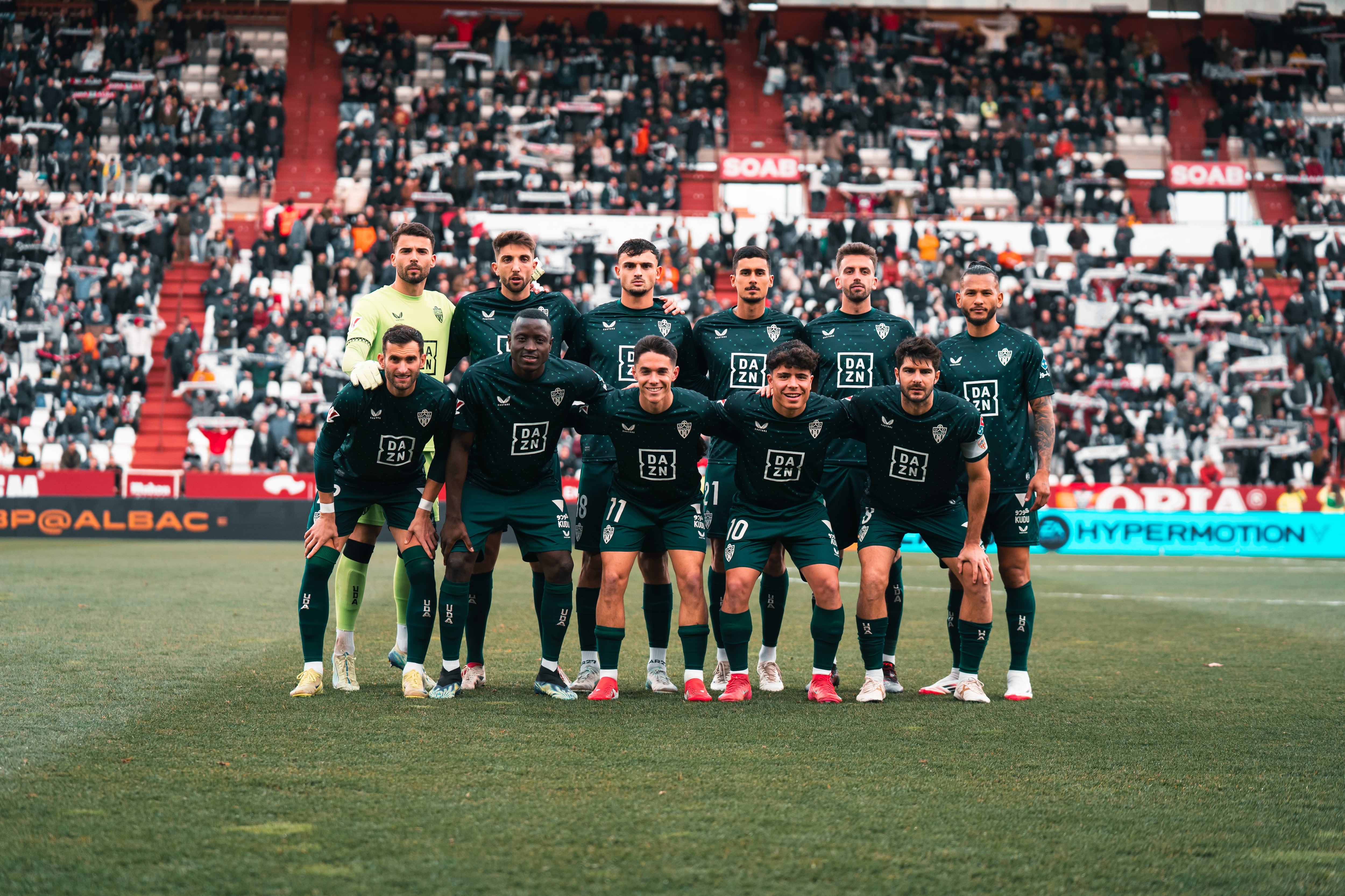 El once del Almería en el Carlos Belmonte ante el Albacete.