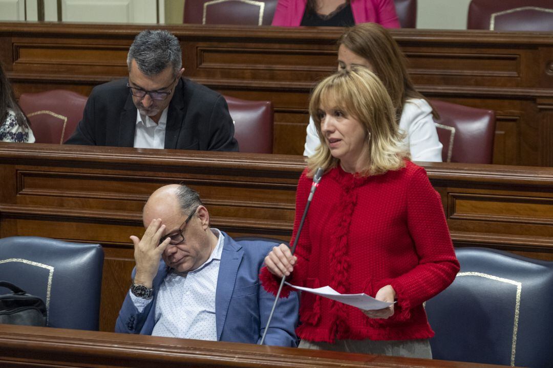 Rosa Dávila durante una intevención parlamentaria. 