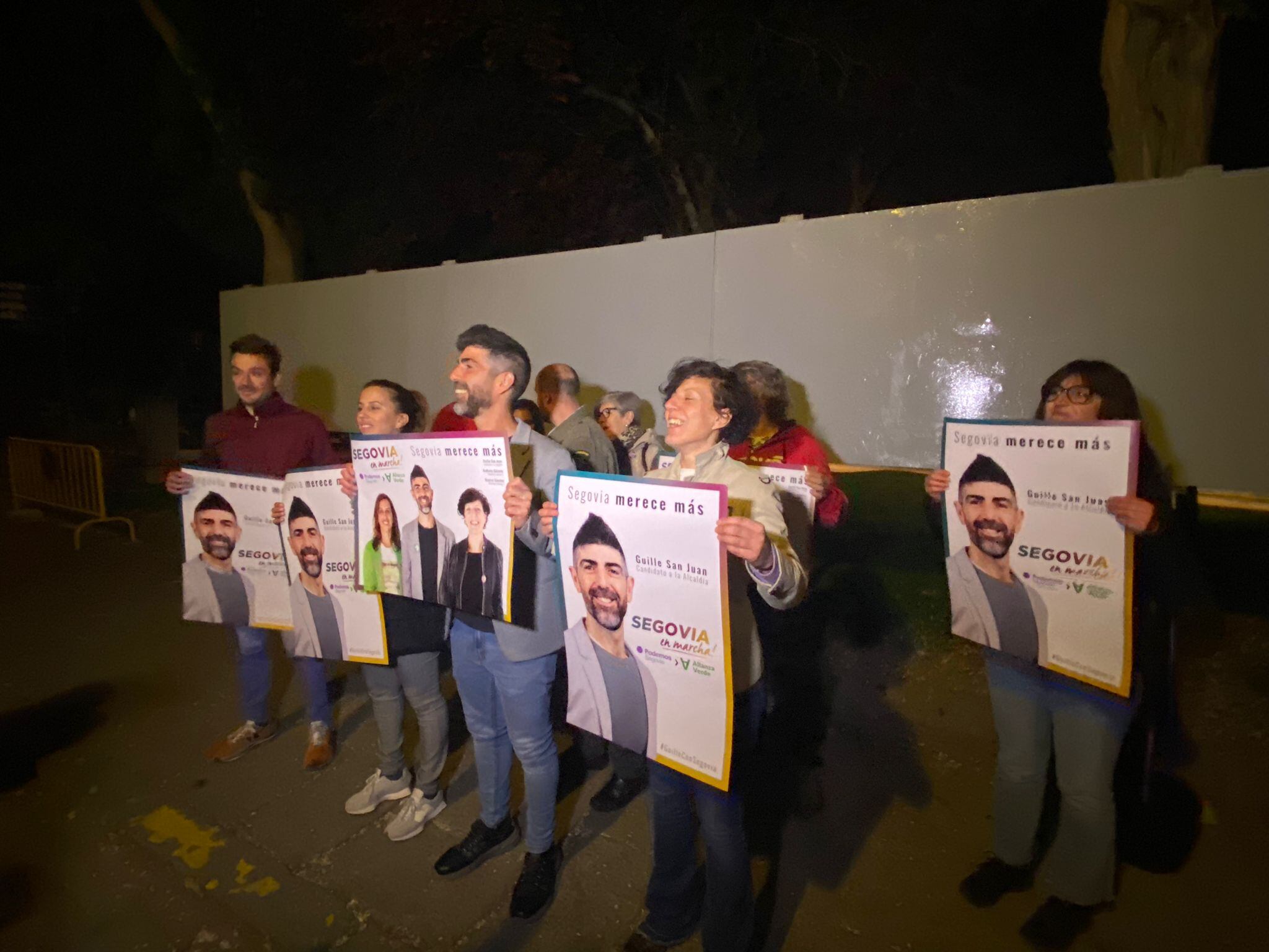 Acto de inicio de campaña de Segovia en Marcha