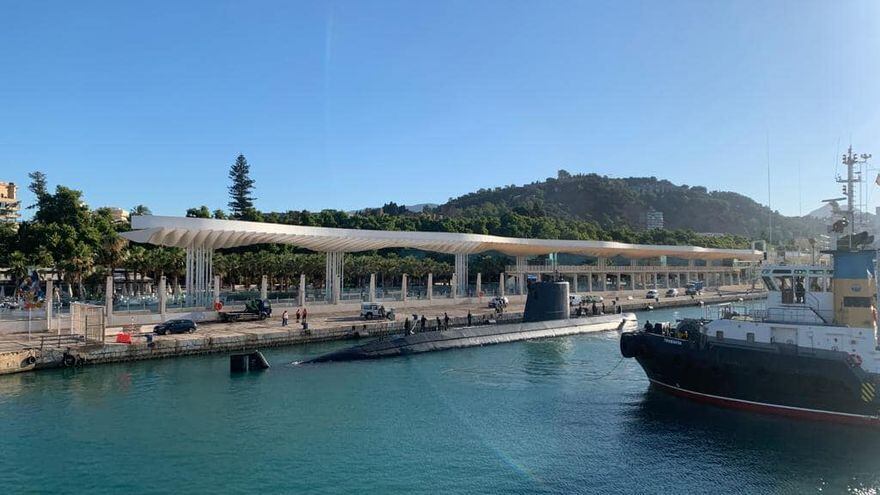 El submarino &#039;Tramontana&#039;, en el puerto de Málaga