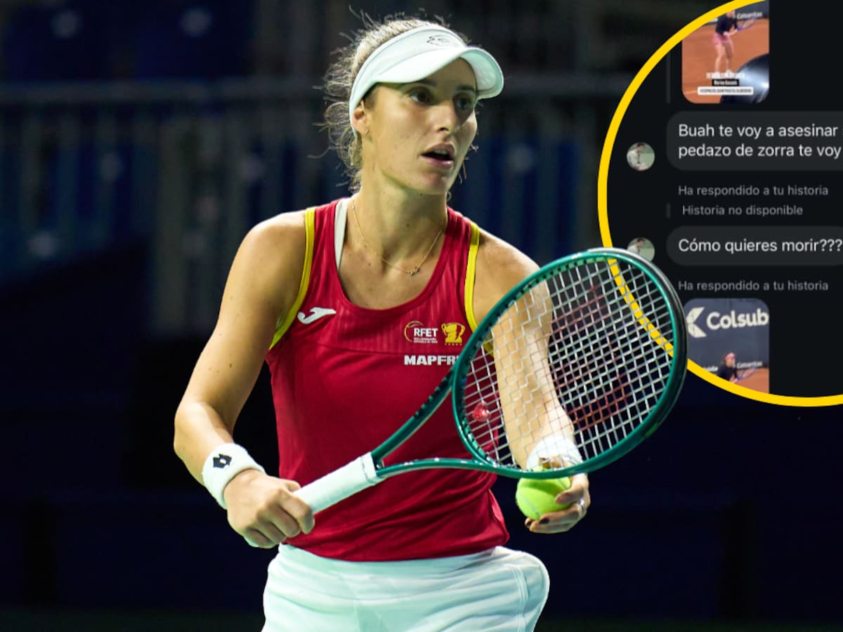 Amenazada de muerte una tenista española tras perder en Bogotá: "Te voy a asesinar. Sé dónde vives, pedazo de zorra"