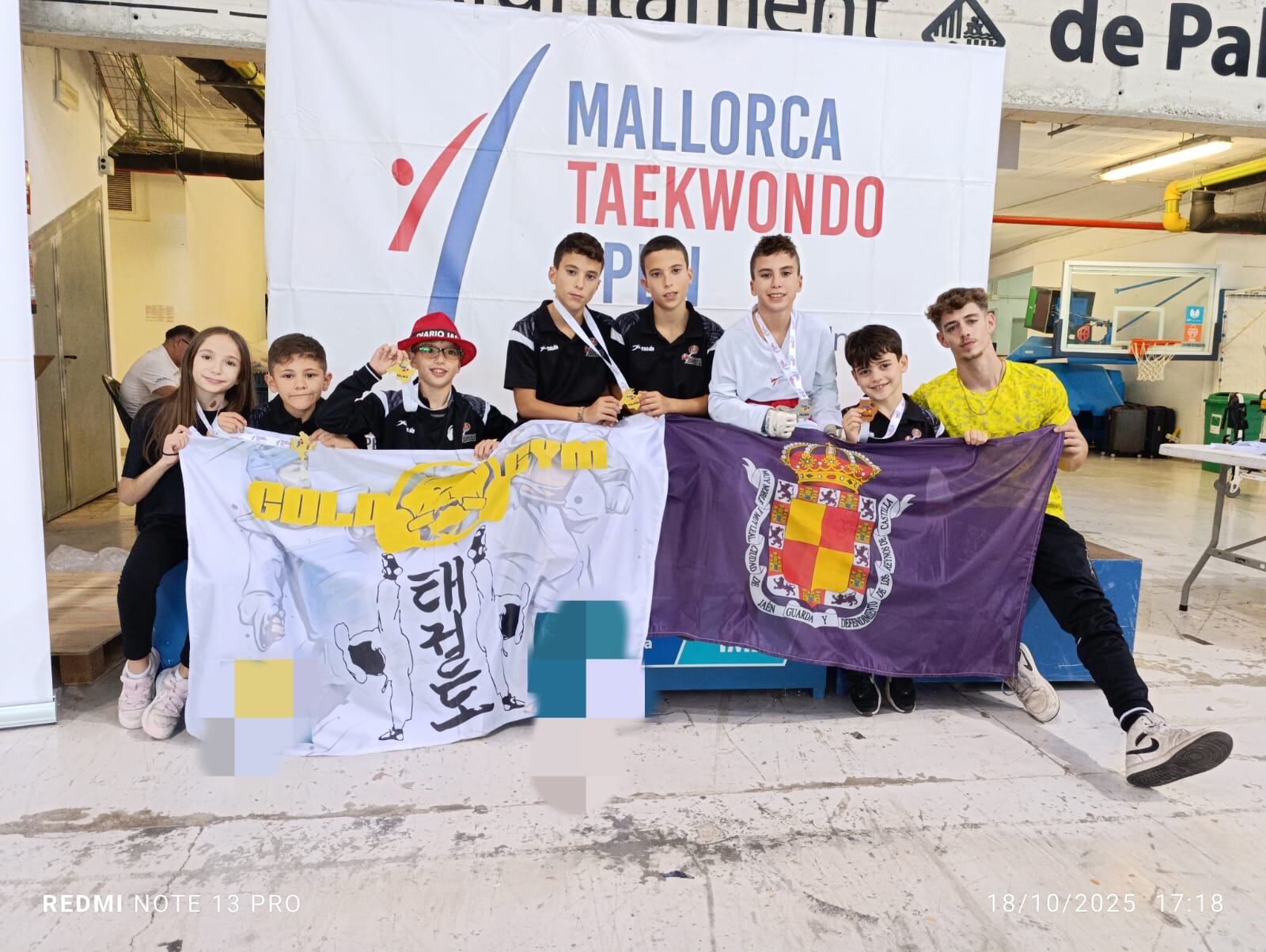 Integrantes del Club Gold Gym de Taekwondo en Palma de Mallorca.