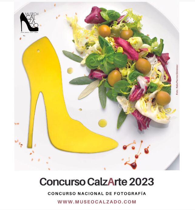 Cartel del concurso de fotografía "CalzArte" promovido por el Museo del Calzado de Elda