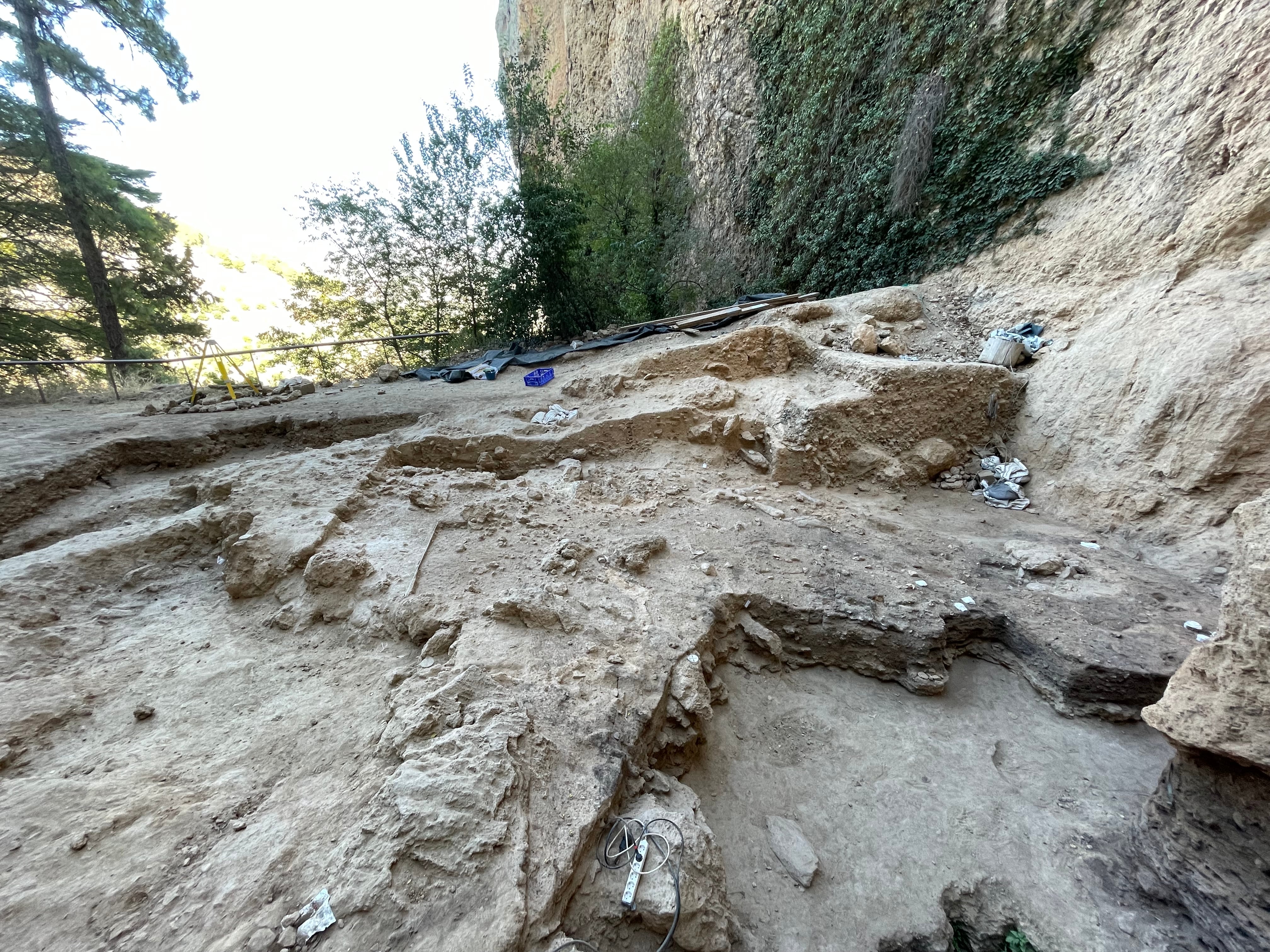 Yacimiento arqueológico de El Salt, en Alcoi (Alicante)