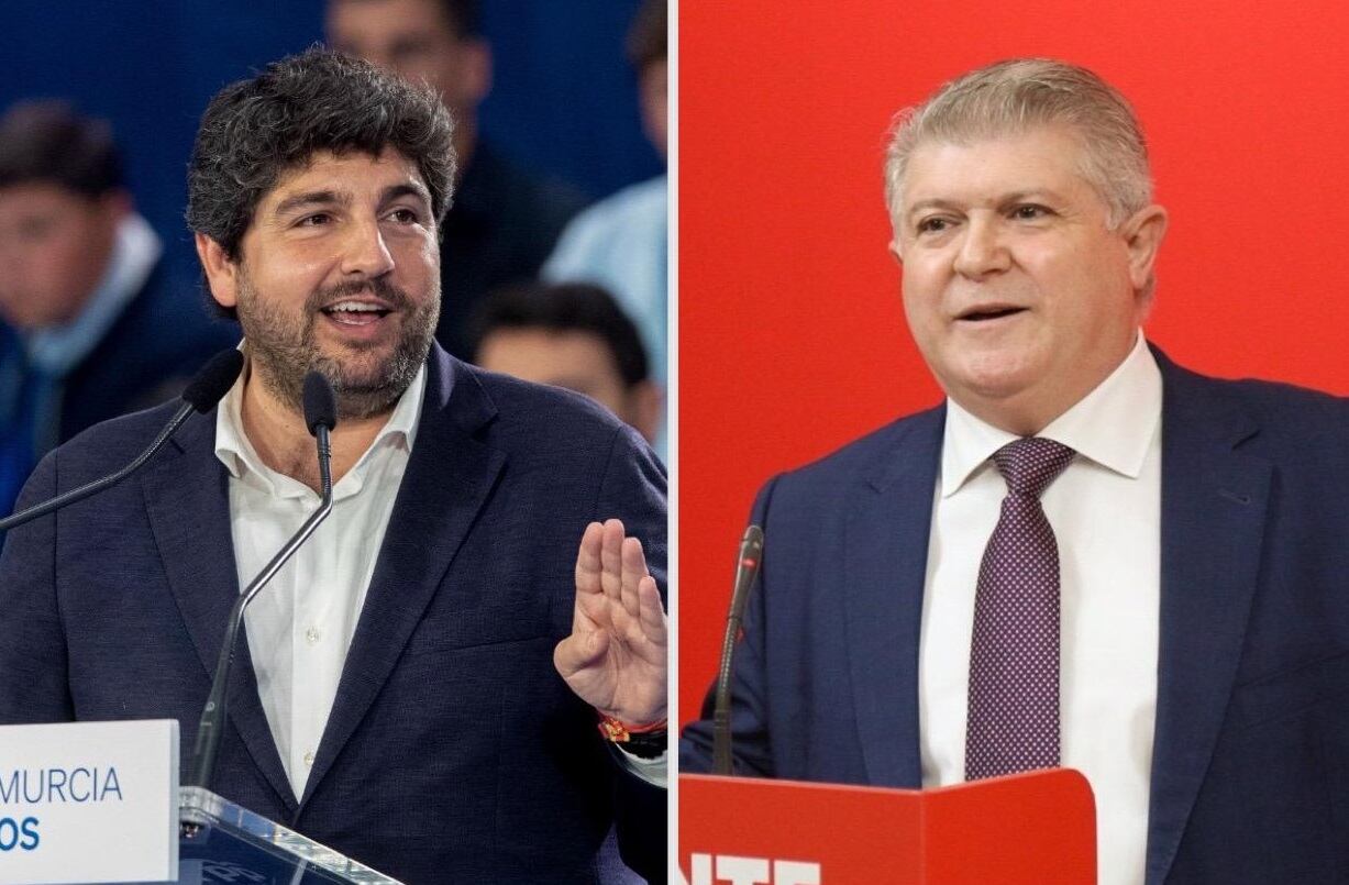 Fernando López Miras y José Vélez