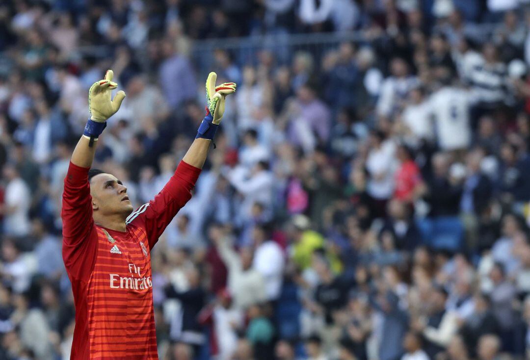 Keylor Navas, durante el Real Madrid - Celta de Vigo