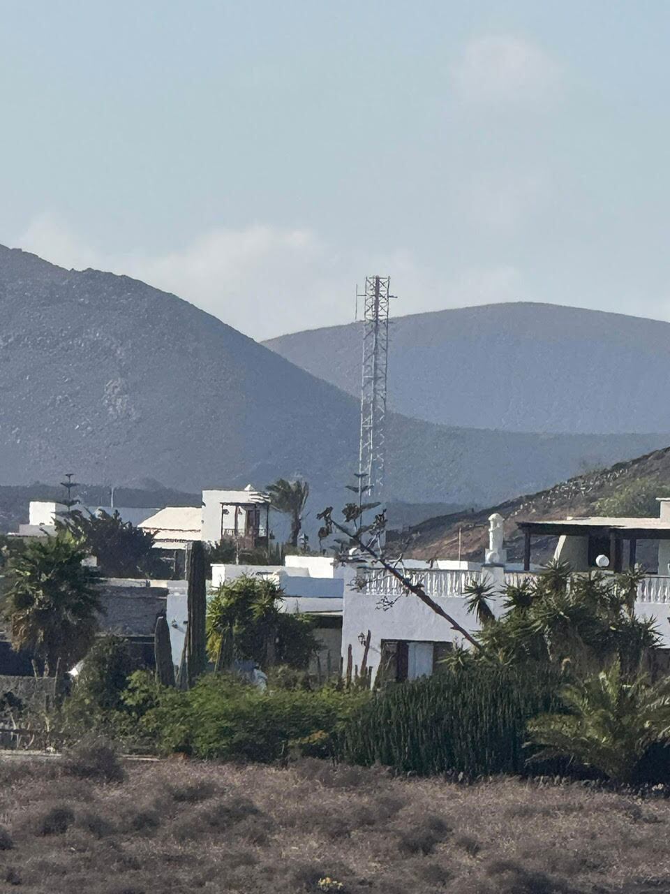 Antena instalada en Masdache, en Lanzarote.