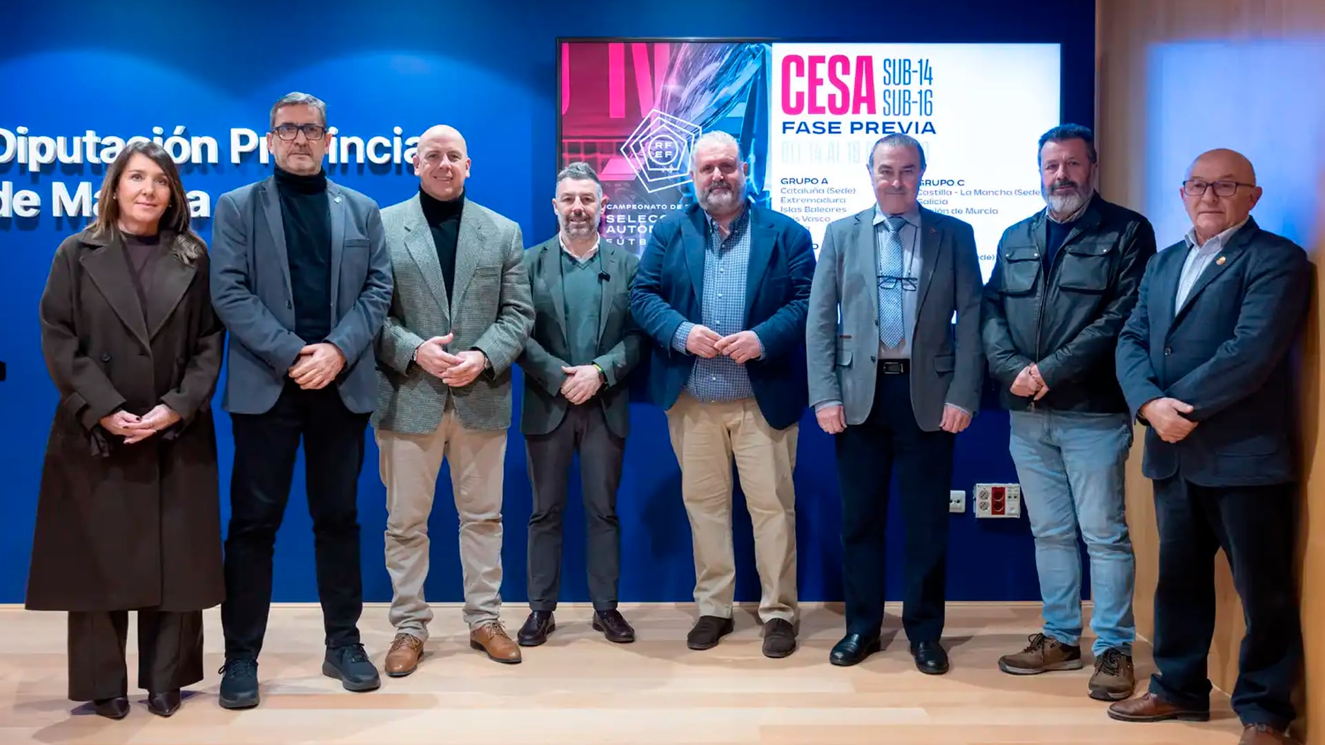 Presentación del Campeonato de España de Selecciones Autonómicas Masculinas de Fútbol Sala Sub14 y Sub16 en la Diputación de Málaga