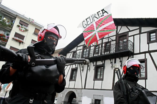 La Ertzaintza esta tarde en Lizartza