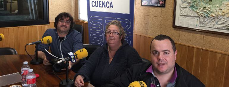 Paco Auñón, Elena Castillejo y Jorge Monedero en la &#039;Contracrónica&#039; de &#039;Hoy por hoy Cuenca&#039;.