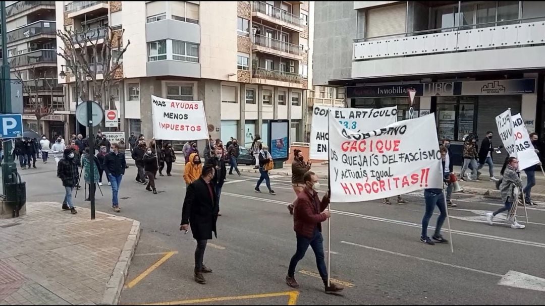 Cabecera de la manifestación