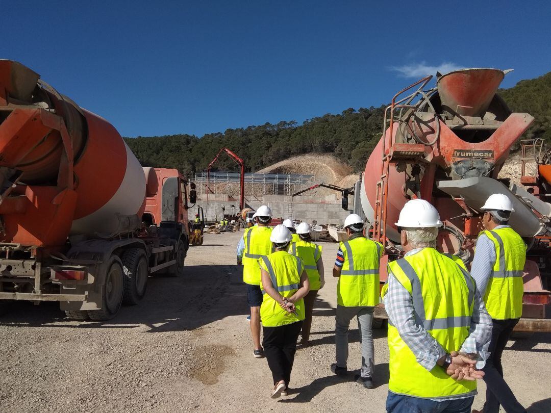 Un momento durante la visita a Ca na Putxa