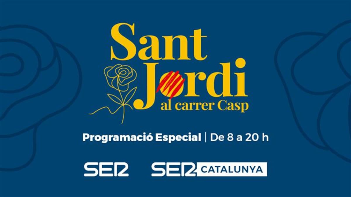 Sant Jordi en la calle Casp: los programas de la SER celebran el Día del Libro en Barcelona
