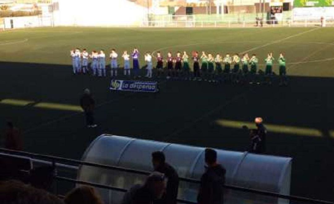 Mora y Toledo, antes de comenzar el partido