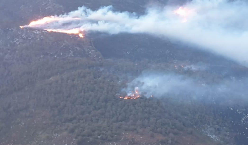 Situación de los incendios en Polaciones.