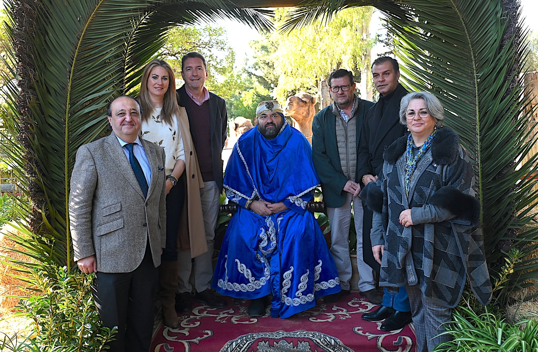 El emisario real y los camellos de los Reyes Magos ya se encuentran en el Zoo de Jerez
