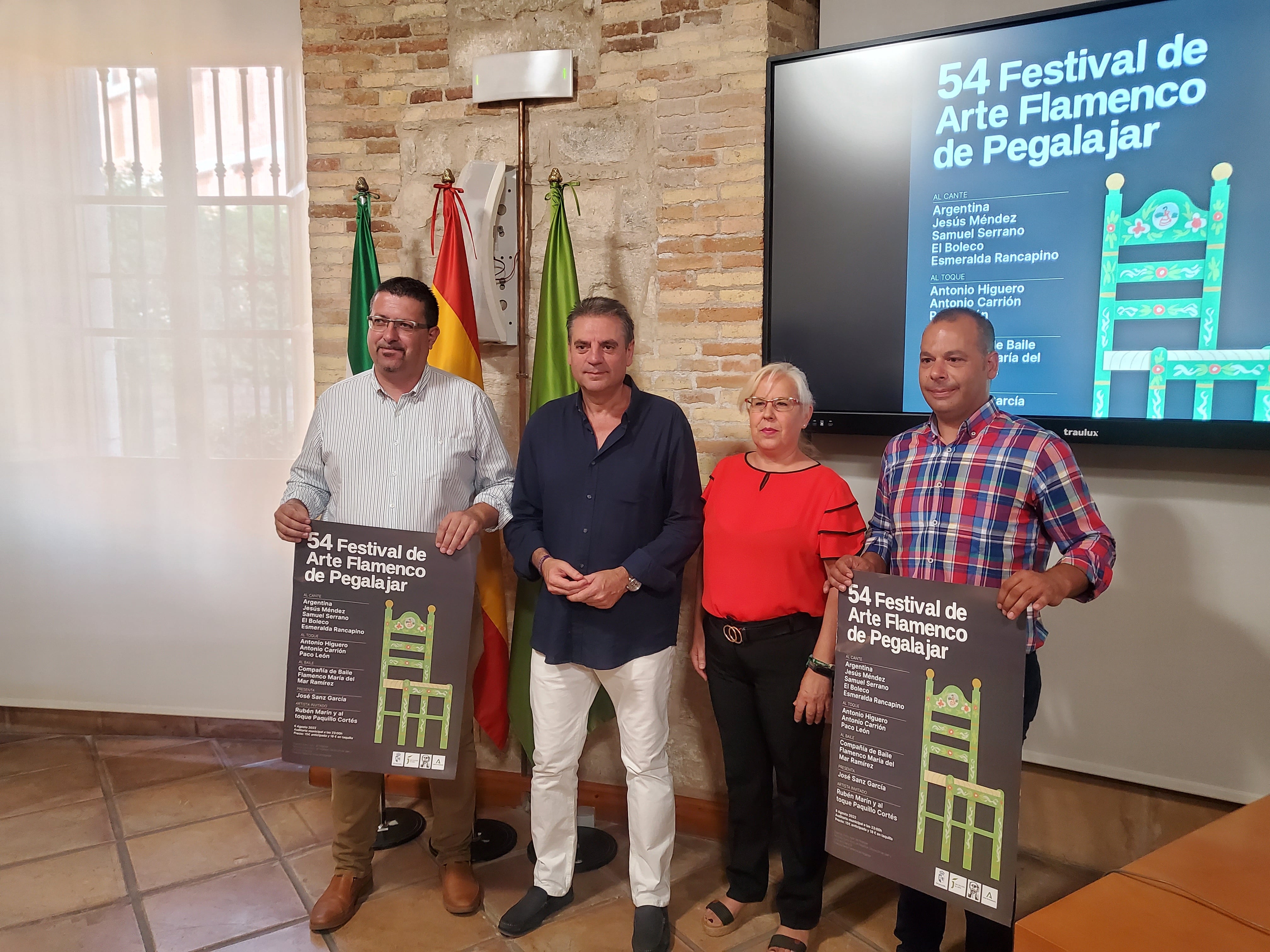 Presentación del Festival Flamenco de Pegalajar en el Palacio Provincial.