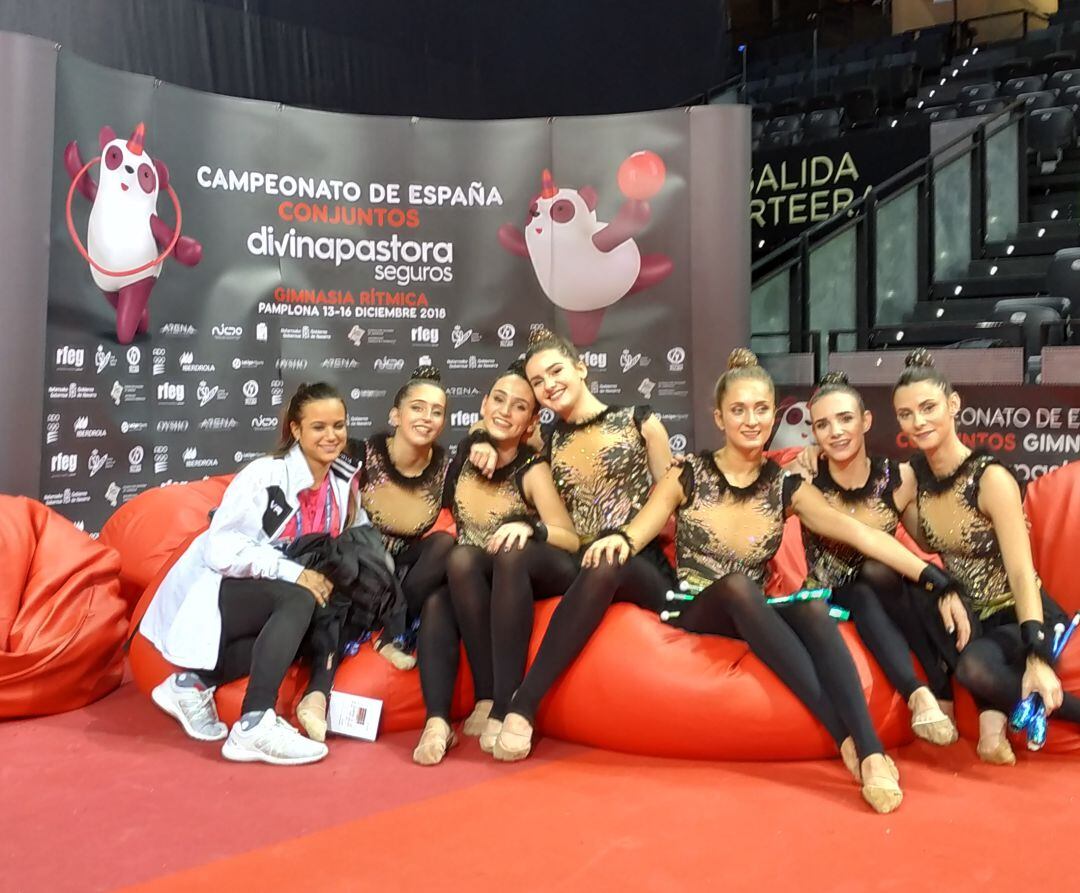 Gimnastas del Mapecca en el Campeonato de España disputado este fin de semana