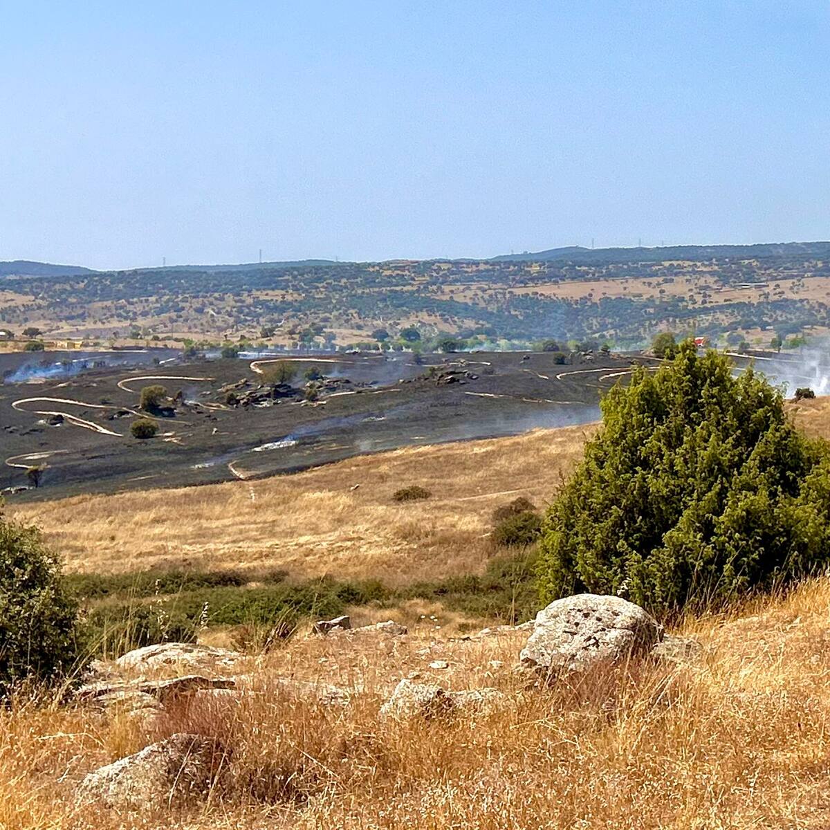 Segundo incendio forestal en el término municipal de Colmenar Viejo este verano