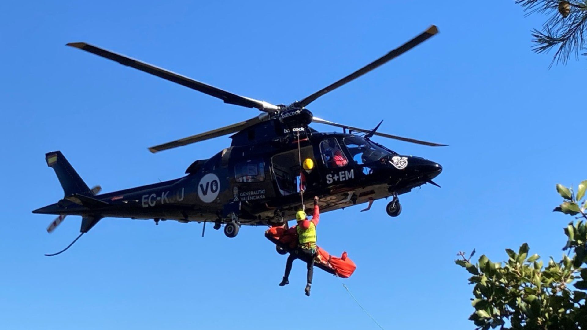 Un helicóptero de rescate de Emergencias de la Generalitat en una imagen de archivo