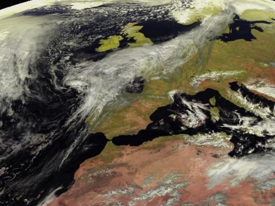 Imagen de satélite Eumetsat de la Aemet
