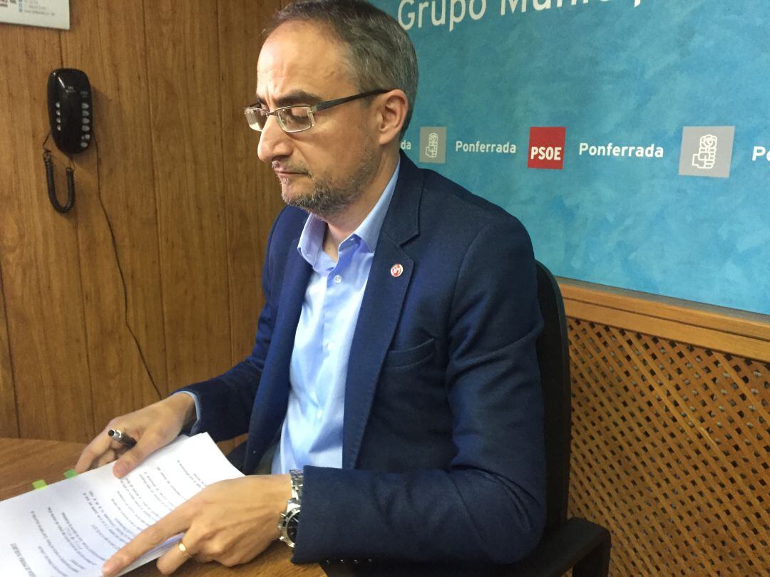 Olegario Ramón, portavoz del PSOE en Ponferrada