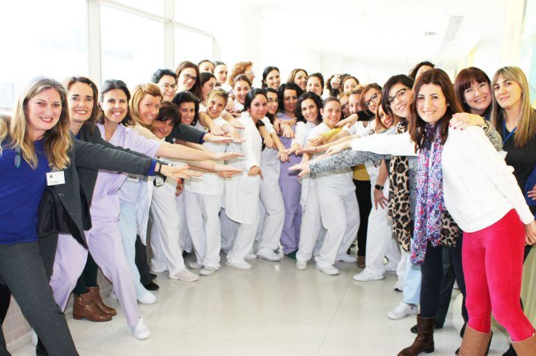 Trabajadoras del centro hospitalario