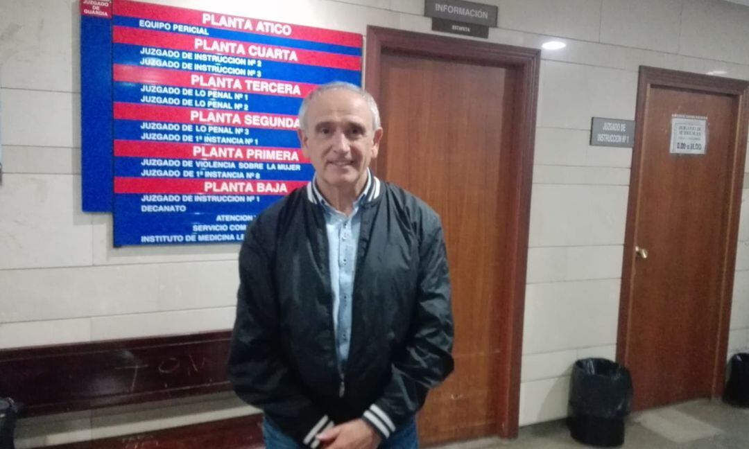 Andrés Sánchez Marín, este miércoles en el Juzgado