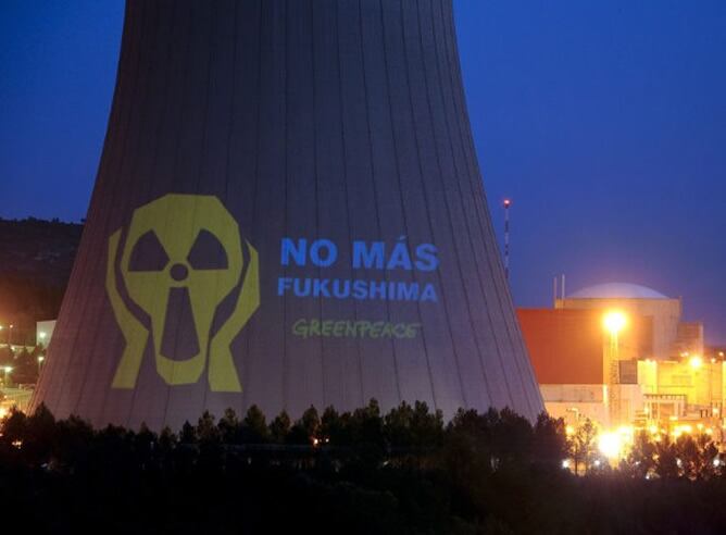 Proyecciones sobre centrales nucleares españolas para pedir el cierre de las centrales nucleares españolas