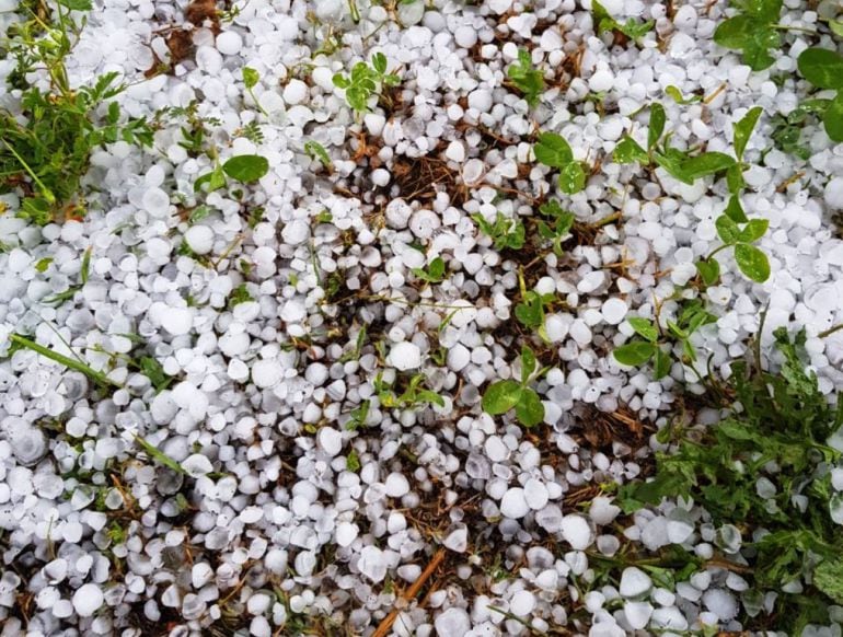 Granizada caída en Villadepalos