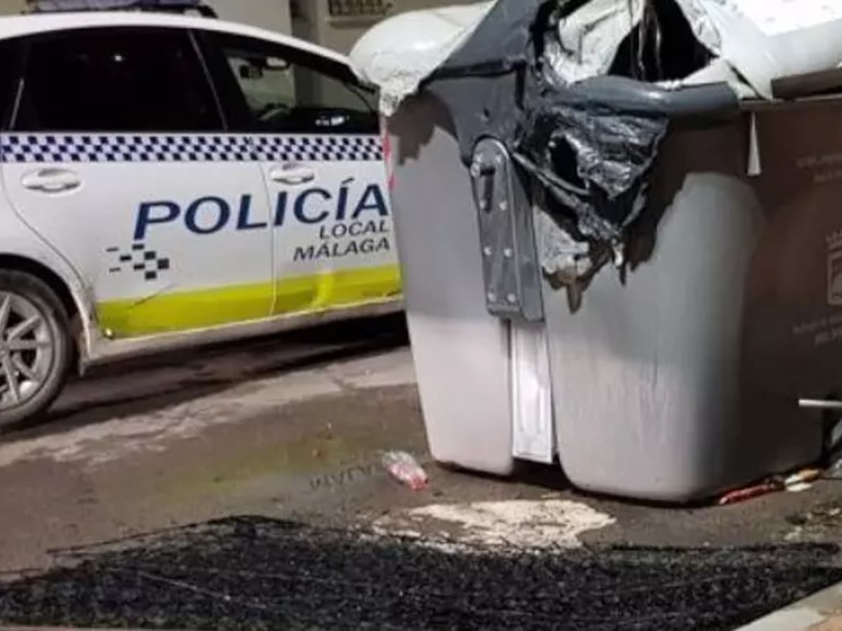 Detenido un individuo que prendía fuego a los contenedores de basura