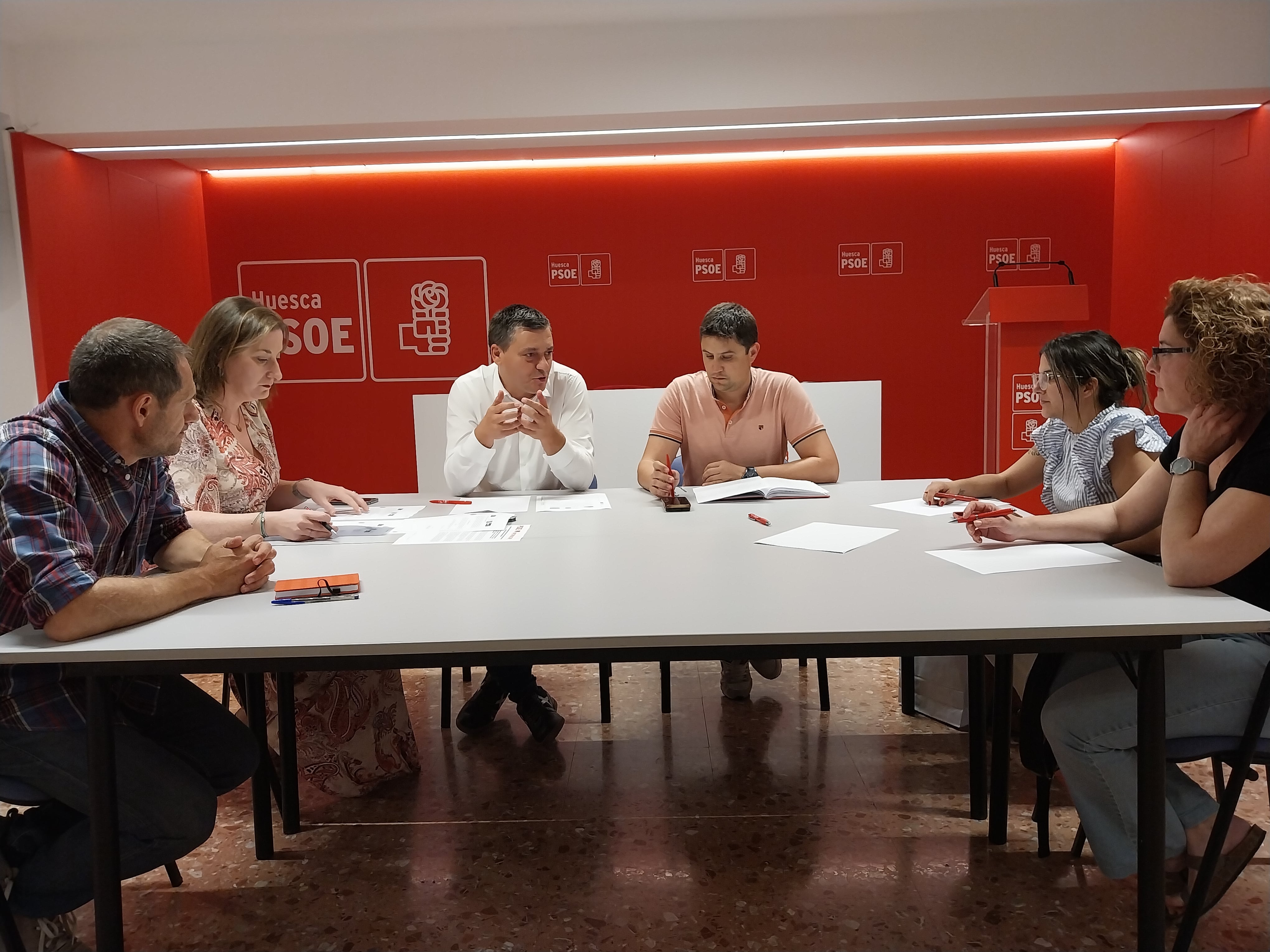 Reunión en la sede del PSOE