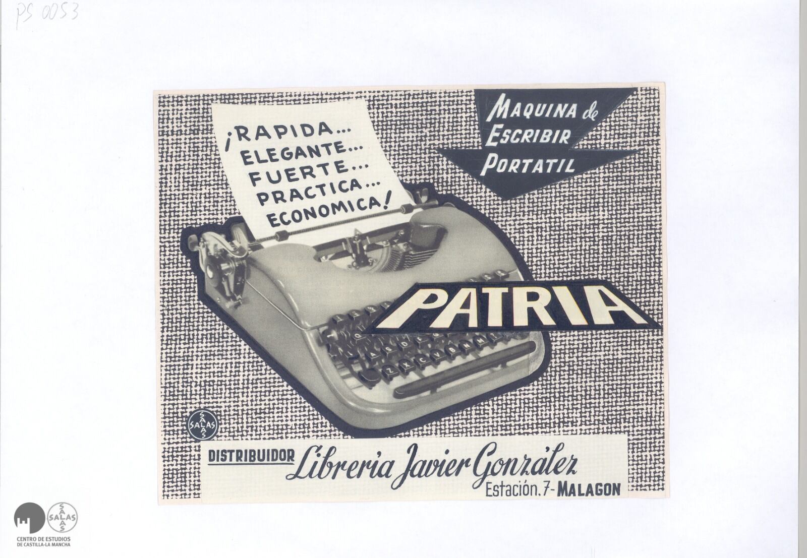 Anuncio de Publicidad Salas para Librería Javier González