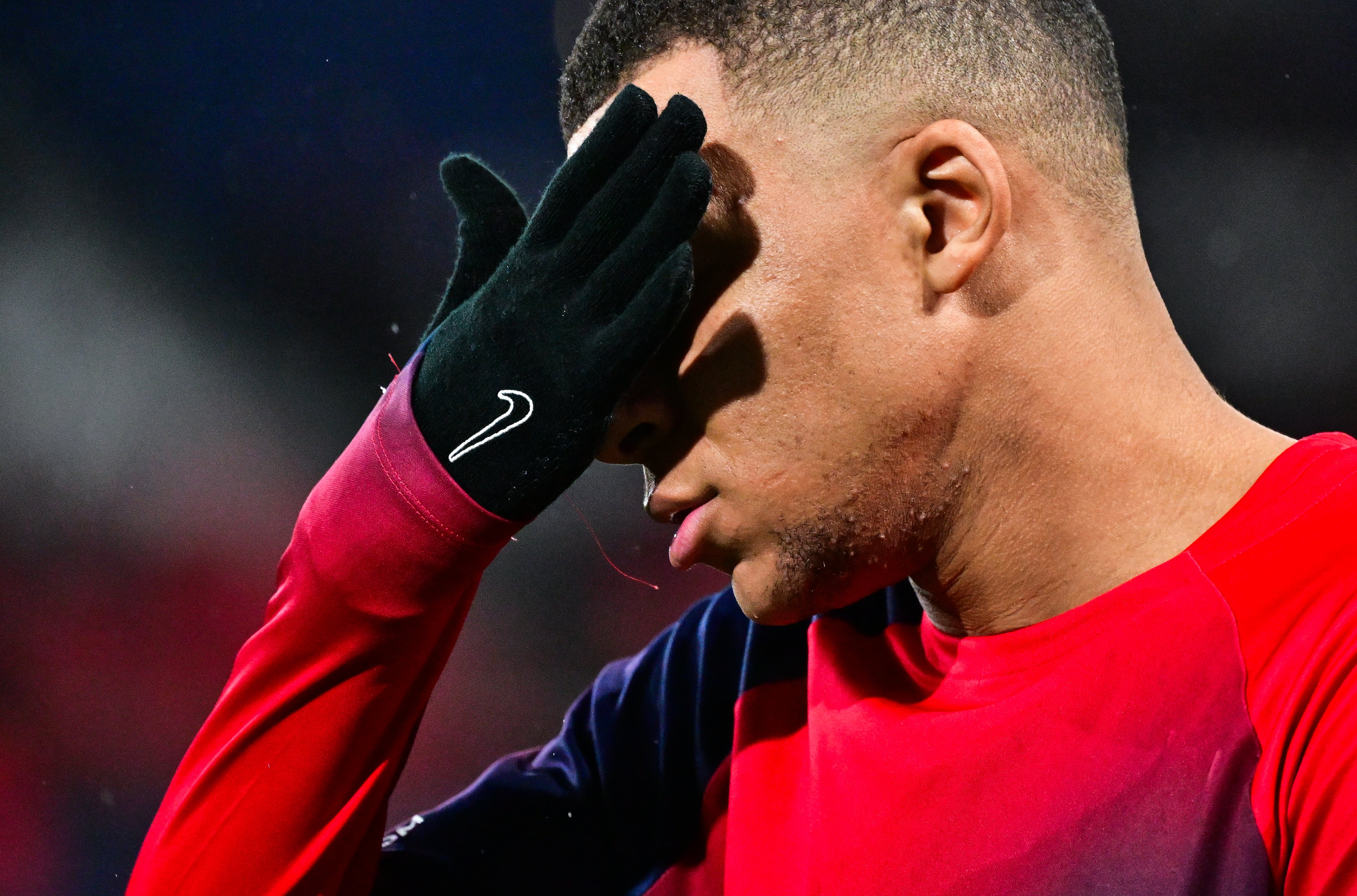 Kylian Mbappé, durante un partido con el PSG