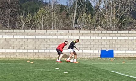 Aridane trabaja con el recuperador para llegar al derbi