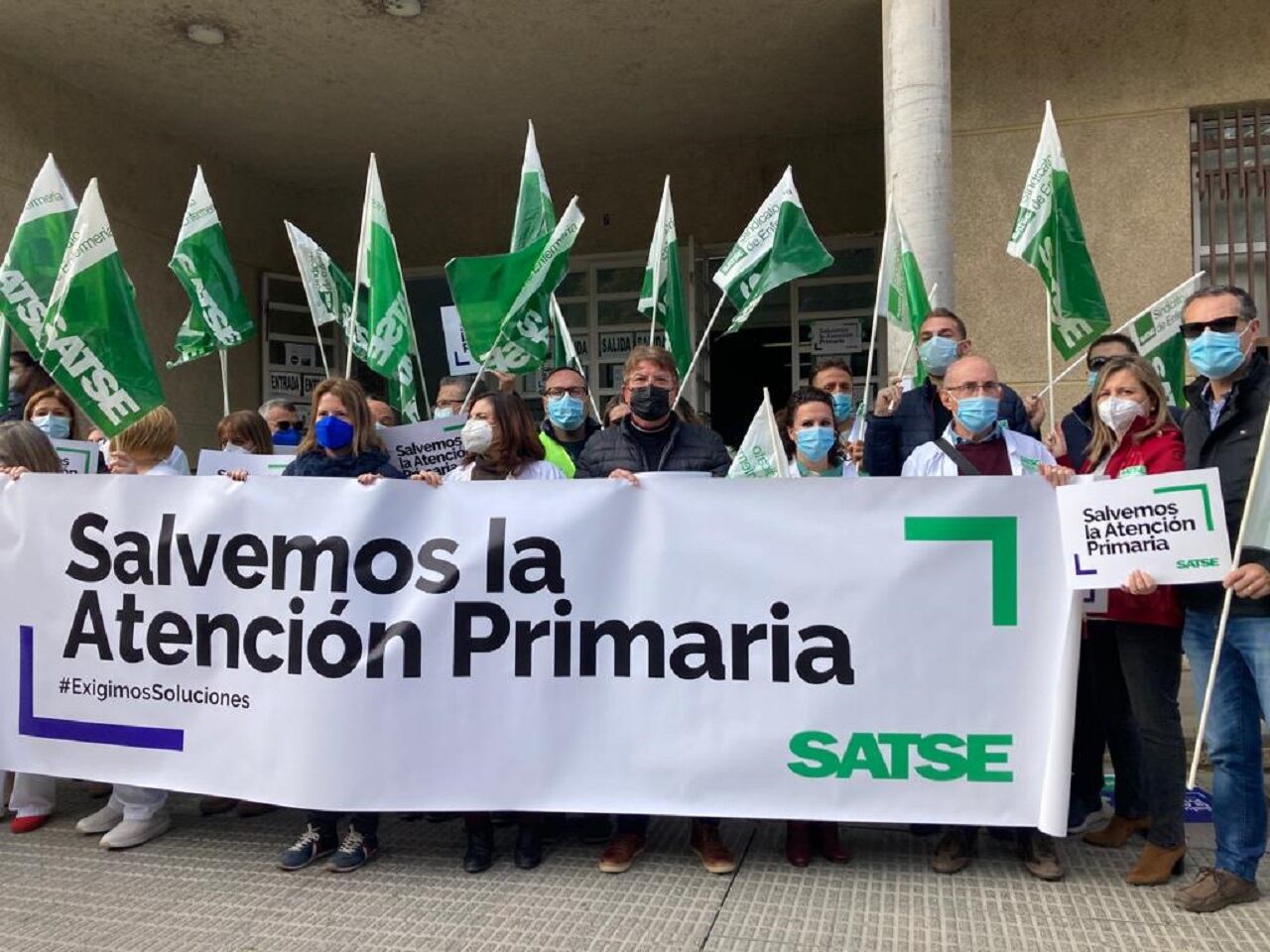 Protesta en el centro de salud San Andrés Murcia