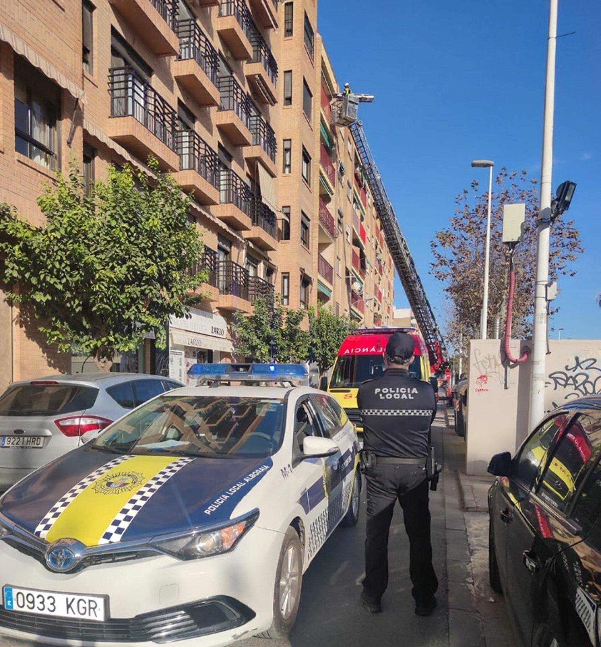 Imagen de archivo de una actuación policial de Alboraia.