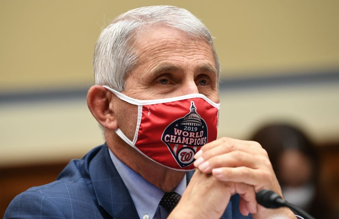 Anthony Fauci, director del Instituto Nacional de Alergias y Enfermedades Infecciosas, testifica ante una audiencia del Subcomité de la Cámara sobre la Crisis del Coronavirus en Capitol Hill el pasado 31 de julio.