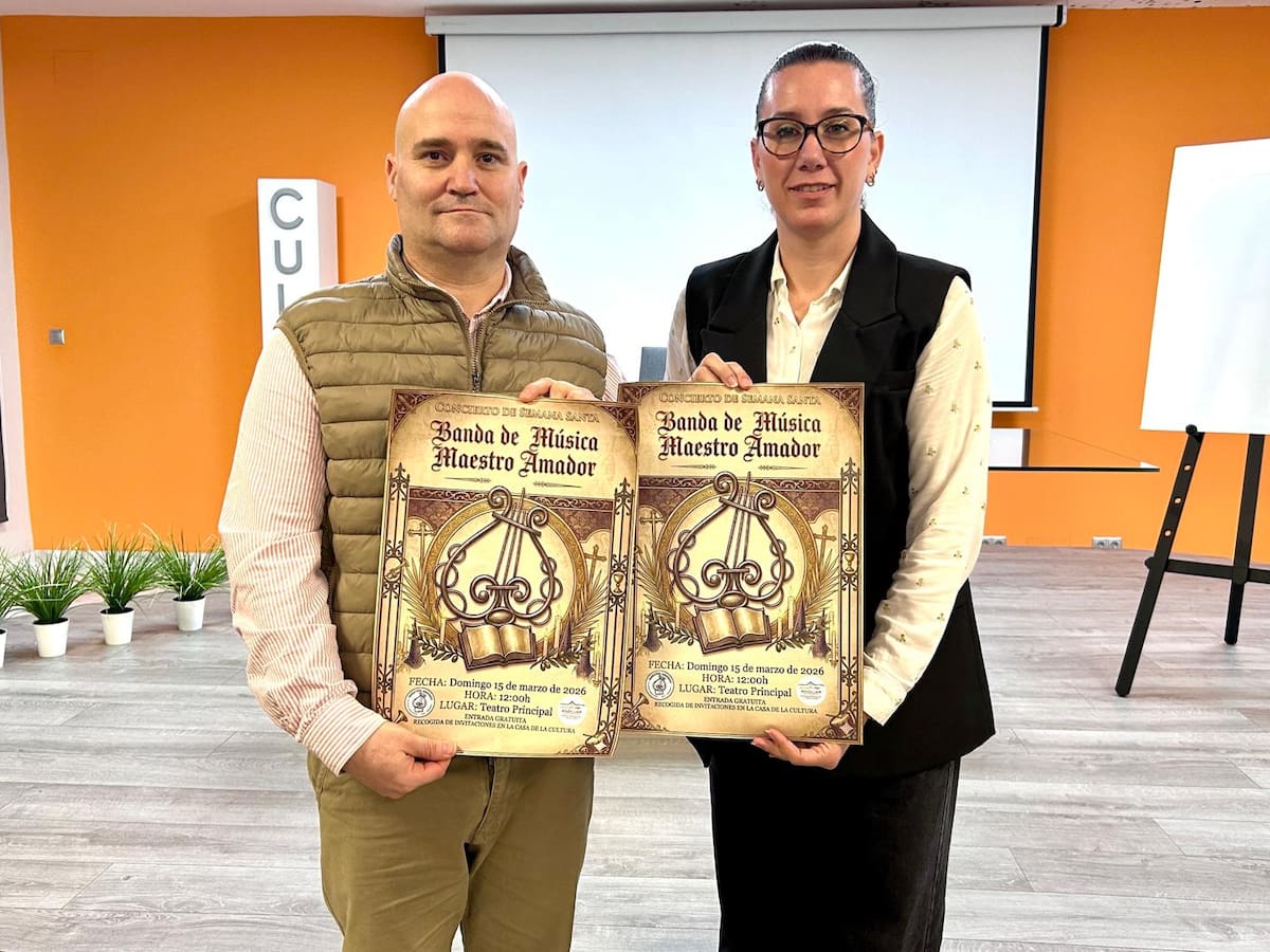 El Ayuntamiento de Andújar presenta el concierto de la Banda Maestro Amador, antesala musical de la Semana Santa en la ciudad