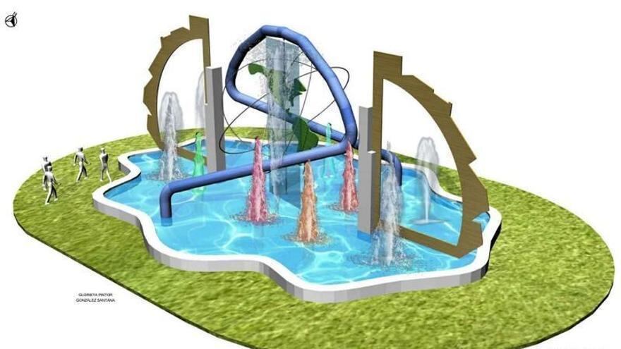 Diseño original de la reforma de la glorieta de la plaza de América que ahora se plantea modificar