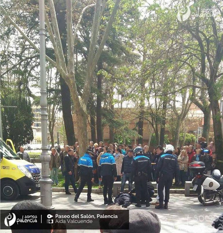 Imagen del momento posterior al accidente