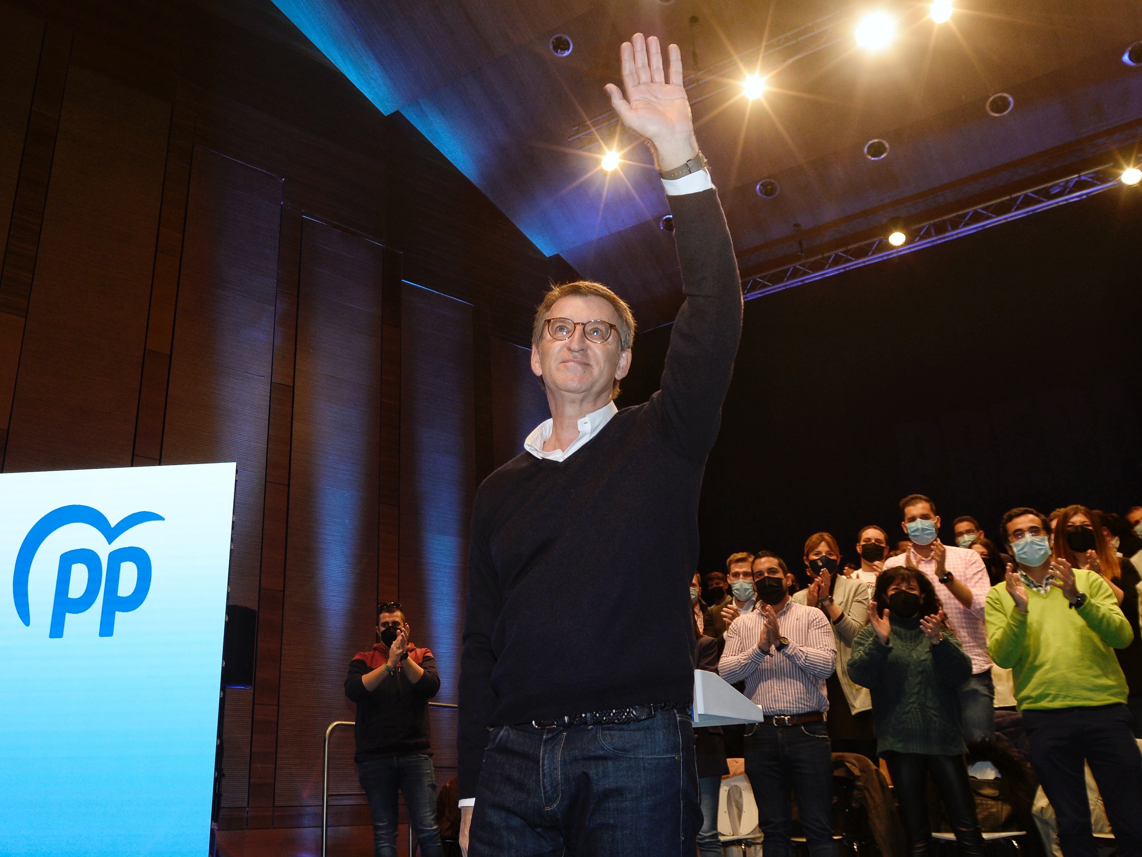 El candidato a la presidencia del Partido Popular, Alberto Núñez Feijóo.