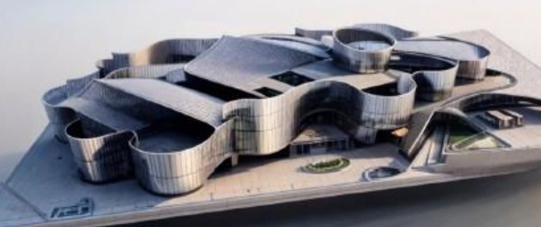 Maqueta del futuro Centro de Referencia Aeroespacial de Jerez