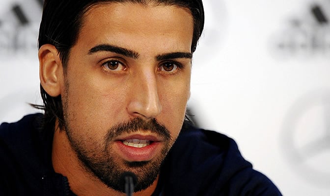 Khedira, durante una rueda de prensa