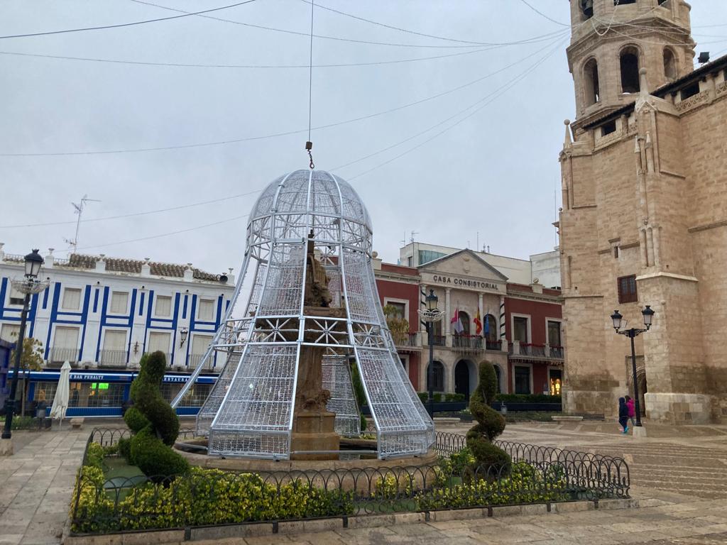 Imagen del adorno que se va a situar en la Plaza de España de Valdepeñas (Ciudad Real)