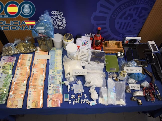 Material incautado en la operación