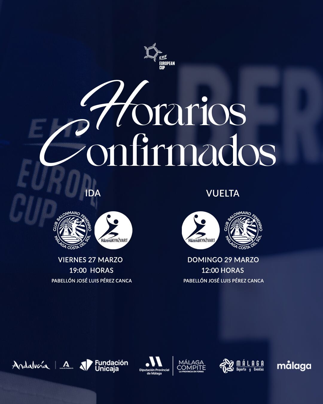 El Costa del Sol se enfrentará al Hazena Kynzvart en los cuartos de final de la EHF European Cup en Málaga