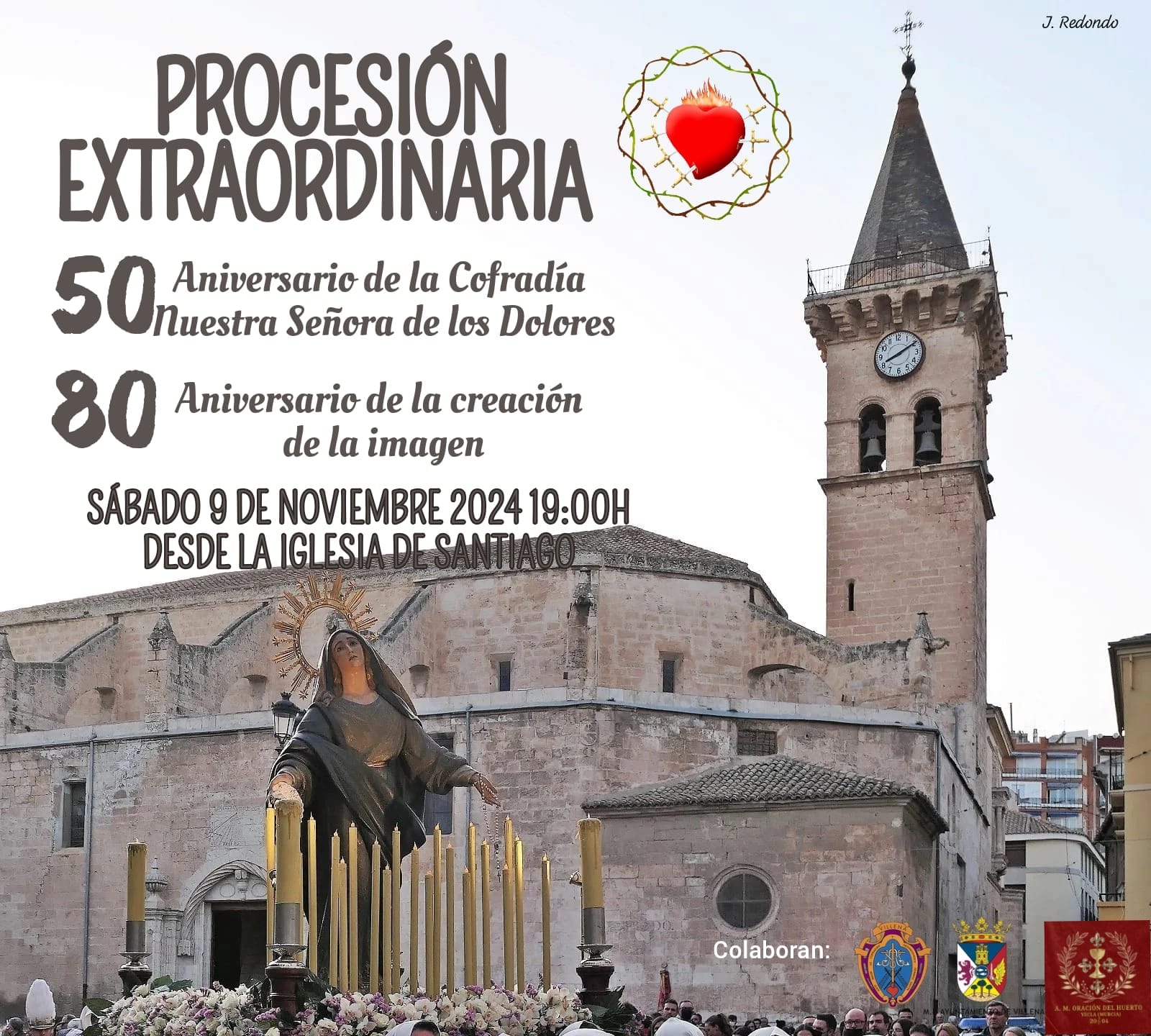 Cartel anunciador de la procesión