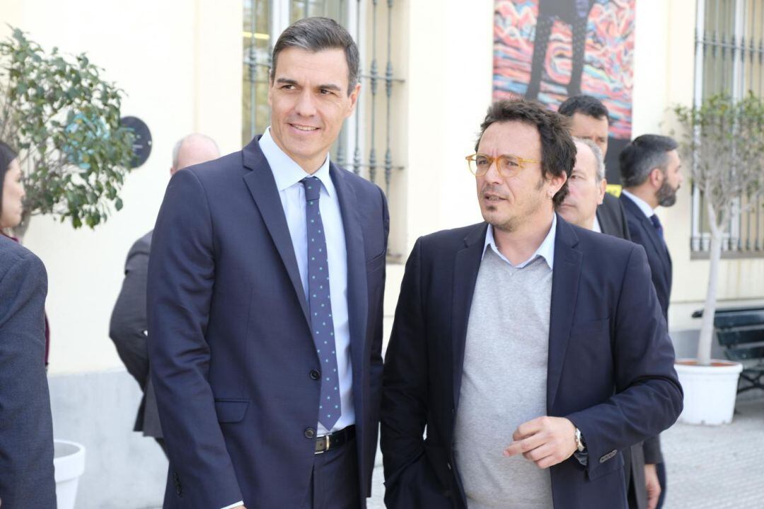 Pedro Sánchez y José María González en una reciente visita del presidente del Gobierno a Cádiz