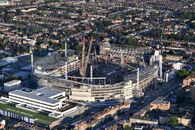 La remodelación casi al completo de White Hart Lane se prolongan desde el pasado mes de julio de 2017